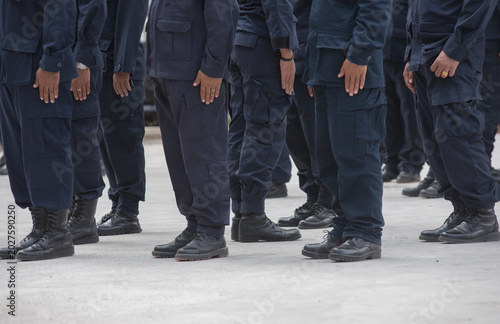 Photos Riot police control the crowd refresher training using hand signals as symbols i