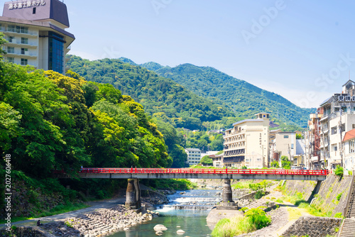 神奈川県・初夏の箱根湯本 温泉街
