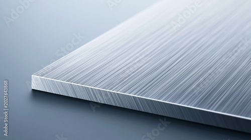 Brushed metal surface with a slight sheen and visible grain detail
