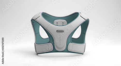 Posture corrector support with transparent background