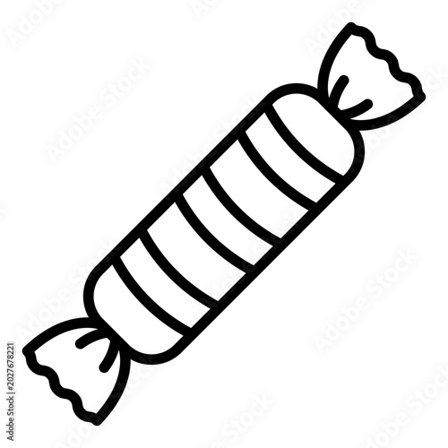 Fotografía mini wrapped candy outline icon
