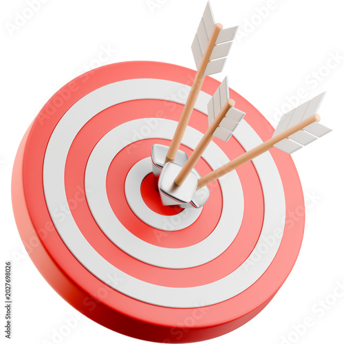 Photos Target 3D Illustration