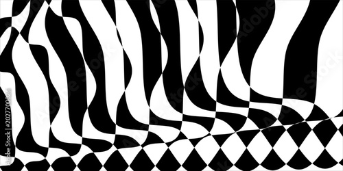 Fotografie monochrome wallpaper in op art style original design