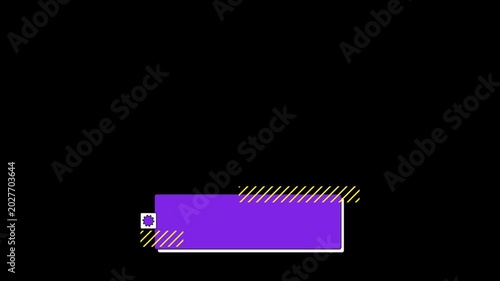pop animation overlay with transparent background for template footage