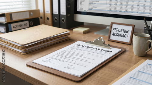 Organization paperwork financial legislation compliance focus