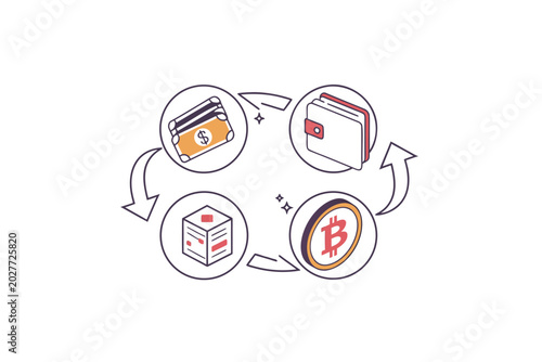 Virtual Finance Wallet Card Icons