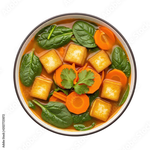 Fresh sliced oranges with green garnish in a bowl isolated on transparent background