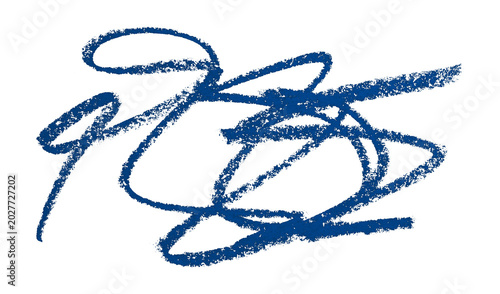 blue pencil strokes isolated on transparent background
