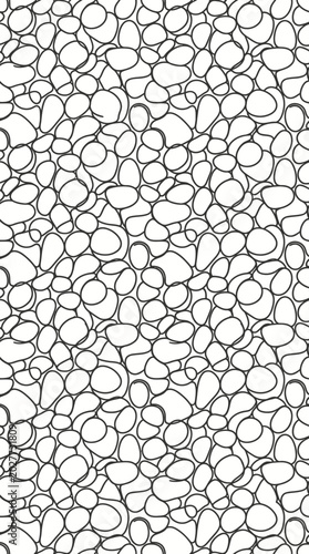 Fotografija Closeup of cobblestone pavement showing pebble pattern and rugged stonework texture
