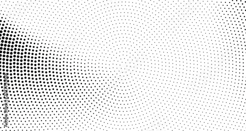 Foto Abstract halftone pattern background with circular dots, vector illustration