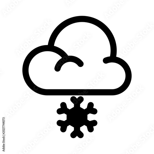 Snow Cloud Icon
