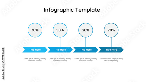 arrow infographic template set business