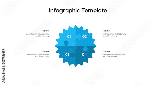 gear infographic template for business
