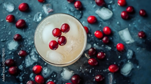 Cranberry Cocktail with Ice