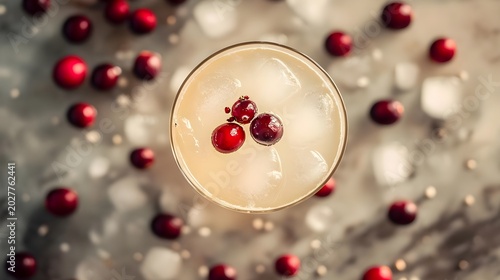 Cranberry Cocktail with Ice