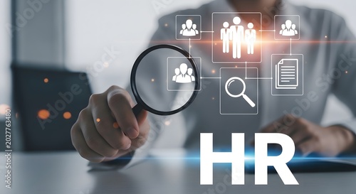 Human resources hr analysis recruitment employee management and talent acquisition concepts