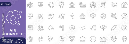 Foto Air icon set