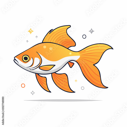 Cartoon Goldfish Illustration