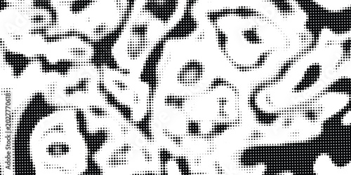 Black-white gradient halftone dots background. Pop art in vector illustration for your creative design