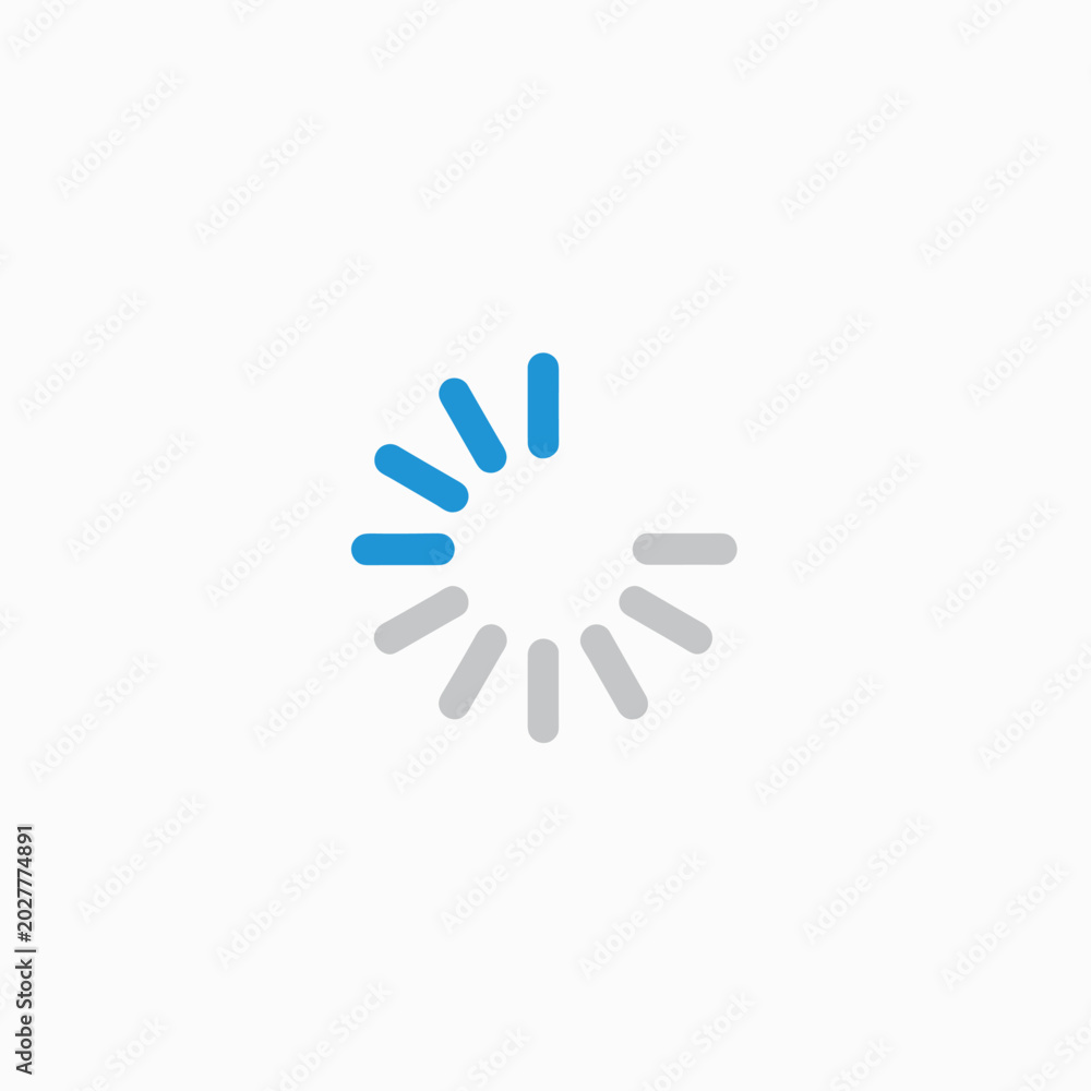 Obraz premium Loading animation icon spinning wheel.