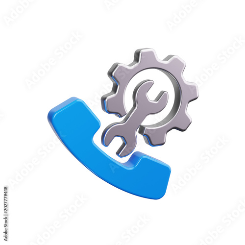 Phone Support 3d render icons