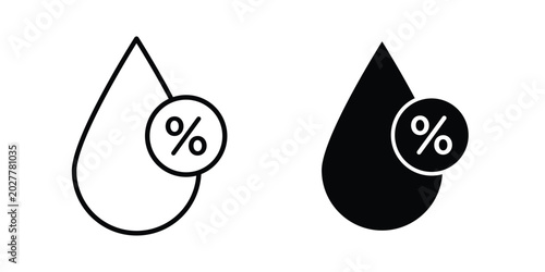 Foto Humidity icon. Flat vector illustration in black. EPS 10