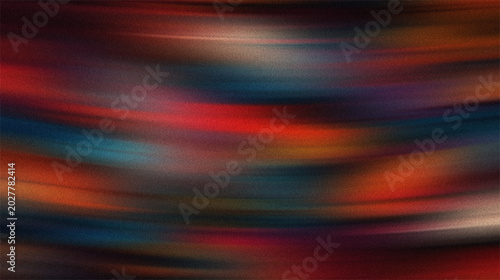 Abstract textured background with vibrant red, blue, and orange curved lines and subtle light reflections creates modern pattern.