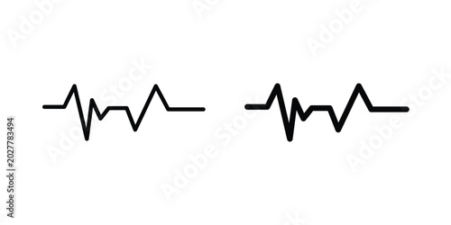 Photos Pulse icon. Flat vector illustration in black. EPS 10