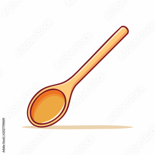 Wooden Spoon with Honey