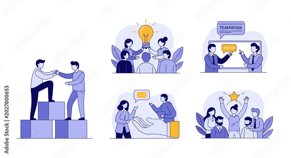 Fototapeta premium Business Teamwork Collaboration Concept.