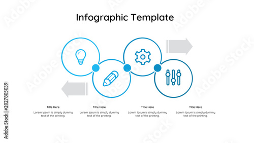circle infographic template for business