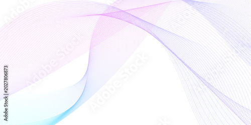 White wave curve lines banner background design. Abstract soft wave lines dynamic flowing purple and blue isolated background. Vector Illustration of the pink pattern of lines. stripes on white.