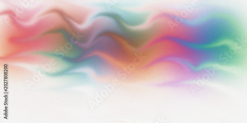 Canvastavla Abstract wavy liquid colorful gradient background with soft noise texture featuring flowing rainbow curves and artistic shapes style
