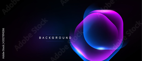 Photos Dark background features glowing layers, creating abstract geometric shapes