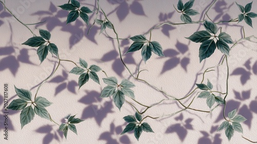 climbing vine, vine pattern, leaf shadow, organic pattern, nature texture, 