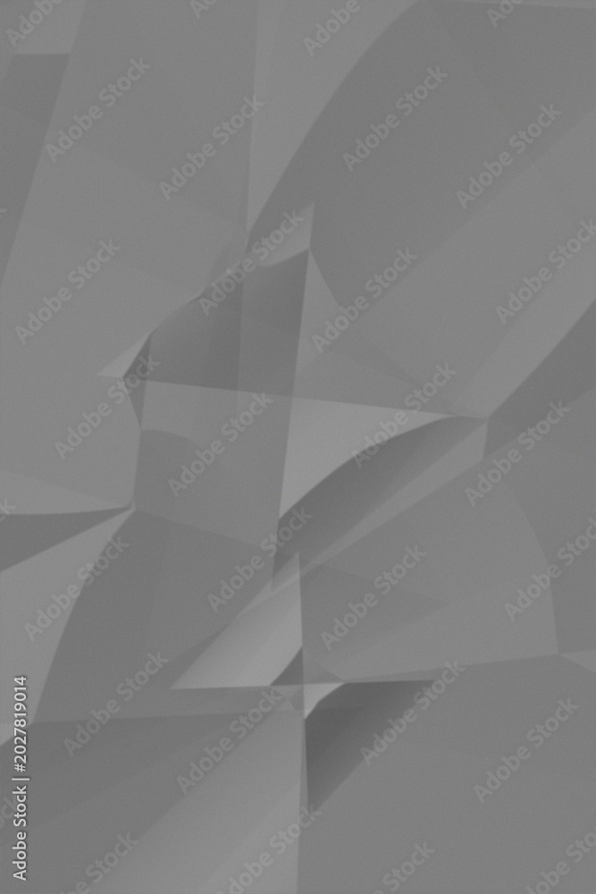 Obraz premium Minimalist geometric abstract composition with gray shapes and sharp angles in a modern digital art style