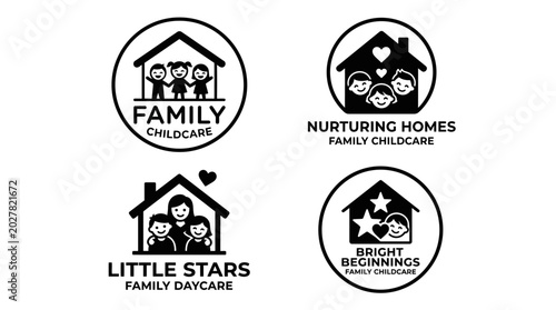 Family childcare logo designs.