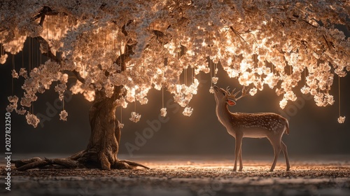 dark forest, glowing orbs, fantasy forest, magical lights, enchanted forest,