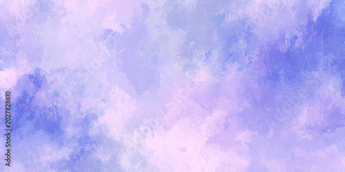 Tableau sur toile Soft purple and blue abstract background with cloudy texture and pastel hues for