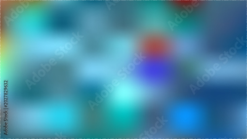 Abstract vibrant blue blurred gradient background vector illustration. Soft fluid mesh with glowing spots banner template design.