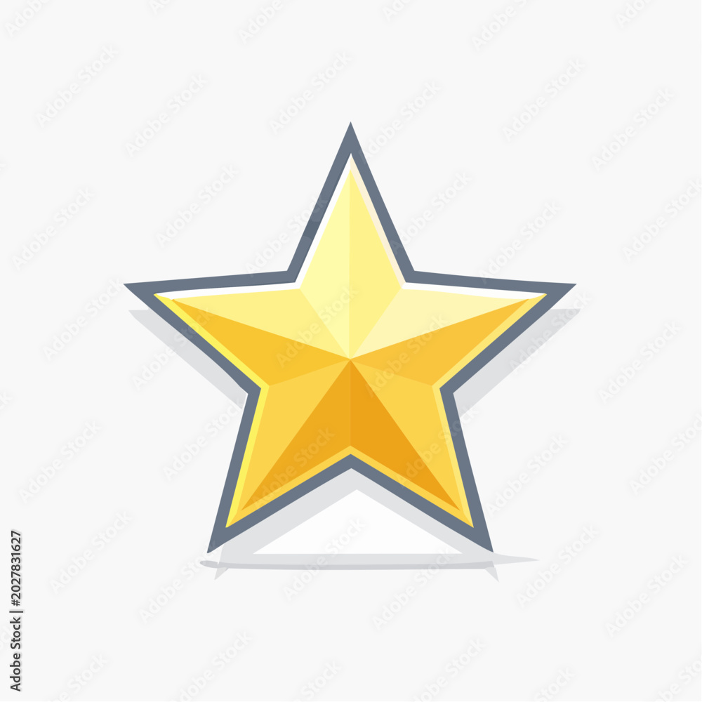 Obraz premium Golden Star Icon