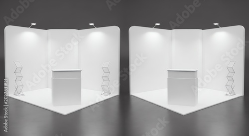 3d promotional event stand booth