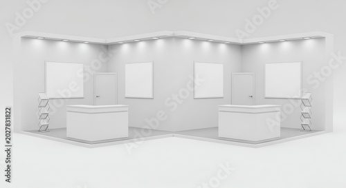 3d promotional event stand booth