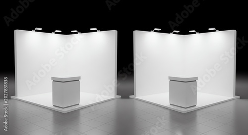 3d promotional event stand booth