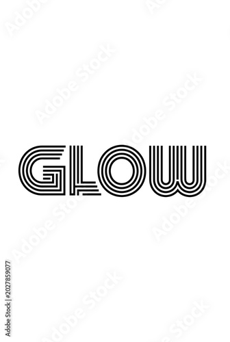 3D Glow text