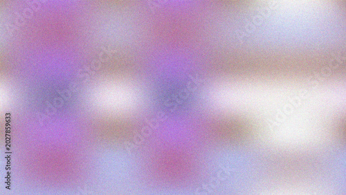 Abstract light pastel grainy gradient background vector illustration. Blurred soft fluid mesh with noise texture and glowing spots banner template design.