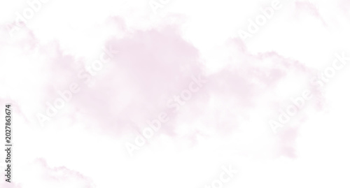 фотографія Soft pink clouds scattered across a serene white sky background isolated on tran