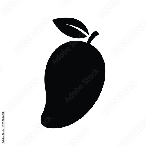 Mango fruit vector illustration flat design style isolated on white background