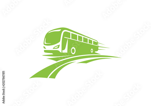 Bus icon PNG, Travel bus logo Transparent  Background design