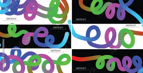 Fotografie Vibrant colorful abstract shapes swirl in a mesmerizing dance across the screen